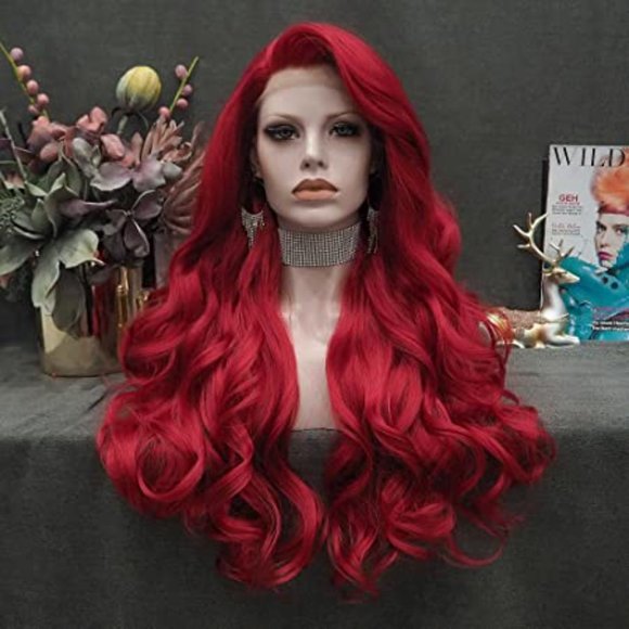 Dark Red Lace Front Wig 22-26 inches!!